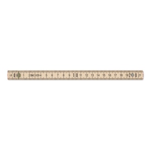 Règle de charpentier en bois 2m - ARA 3