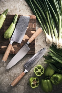 VINGA Couteau Santoku Hattasan Damascus 6