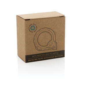 Mètre 3M/16 mm en plastique recyclé RCS avec bouton d'arrêt 11