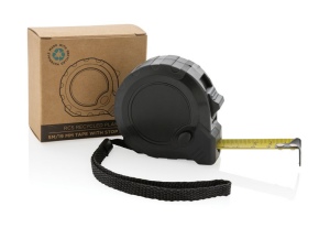Mètre 5M/19mm en plastique recyclé RCS avec bouton d'arrêt 5