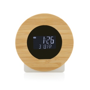 Horloge bureau en bambou et plastique recyclé RCS Utah 4