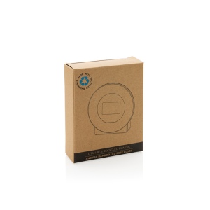 Horloge bureau en bambou et plastique recyclé RCS Utah 9