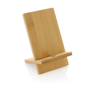 Support téléphone en bambou dans une boîte kraft 3