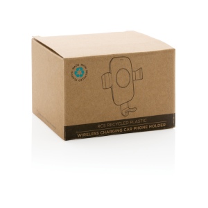 Support voiture avec chargeur 10W en plastique recyclé RCS 9