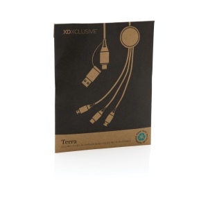 Câble 60W 120cm 6-en-1 en aluminium recyclé RCS Terra 10