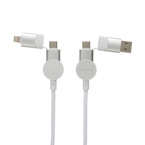 Câble Oakland 6-in-1 à charge 45W en plastique recyclé RCS 19