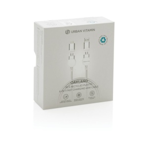 Câble Oakland 6-in-1 à charge 45W en plastique recyclé RCS 22