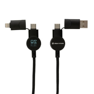 Câble Oakland 6-in-1 à charge 45W en plastique recyclé RCS 10