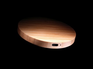 Chargeur sans fil 15W en bambou 7