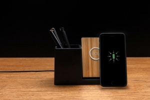 Chargeur 10W avec porte-stylo en ABS recyclé RCS Ontario 11