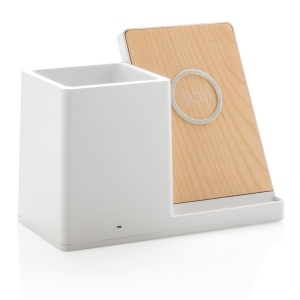 Chargeur 10W avec porte-stylo en ABS recyclé RCS Ontario 12