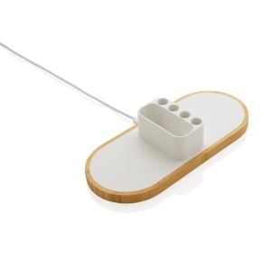 Chargeur 10W en plastique recyclé RCS et bambou Ontario 3