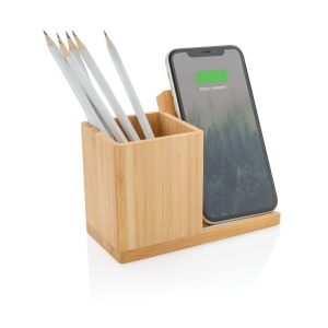 Chargeur sans fil 10W en bambou Calgary 4