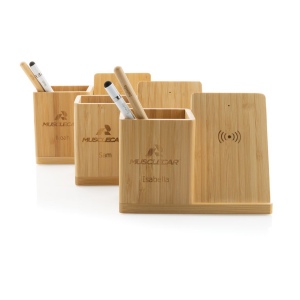 Chargeur sans fil 10W en bambou Calgary 10