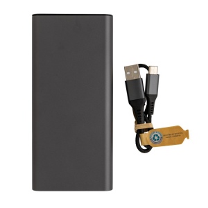 Powerbank 20.000 mAh et 20W en aluminium recyclé RCS Terra 5