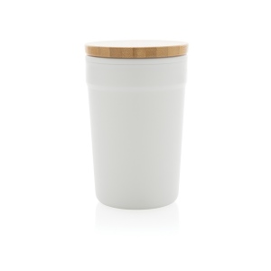 Mug 300ml en PP recyclé GRS avec couvercle en bambou 8