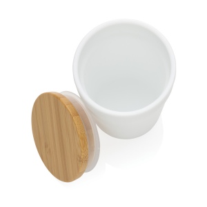 Mug 300ml en PP recyclé GRS avec couvercle en bambou 9
