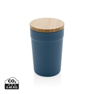 Mug 300ml en PP recyclé GRS avec couvercle en bambou 3