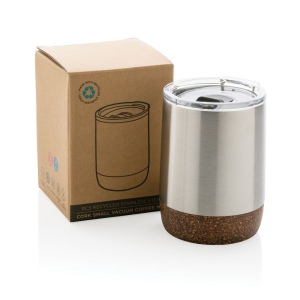 Petite tasse à café en liège et acier recyclé RCS 17