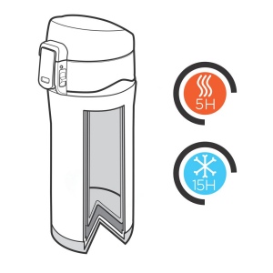 Mug 300ml  EASY LOCK en acier inoxydable recyclé RCS 49