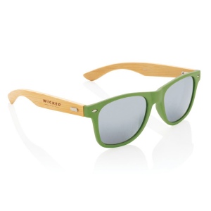 Lunettes de soleil en bambou et plastique recyclé RCS 22