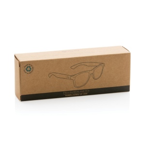 Lunettes de soleil en bambou et plastique recyclé RCS 13