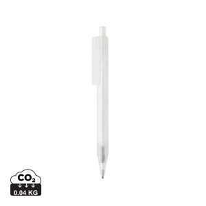 Stylo transparent X8 en rPET GRS 3