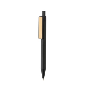 Stylo en ABS recyclé GRS avec clip en bambou 7
