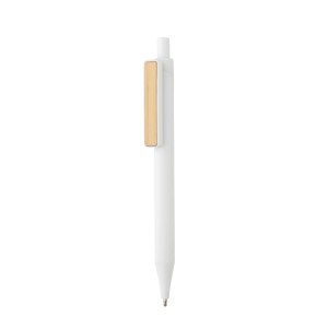 Stylo en ABS recyclé GRS avec clip en bambou 19
