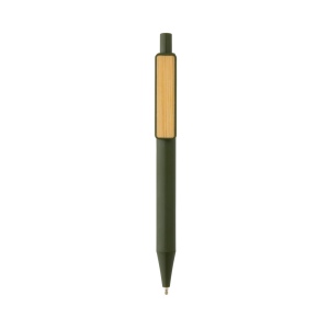Stylo en ABS recyclé GRS avec clip en bambou 32