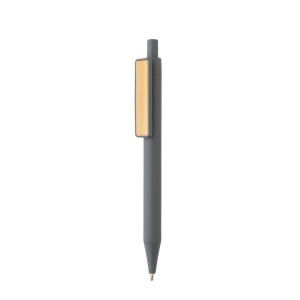 Stylo en ABS recyclé GRS avec clip en bambou 13