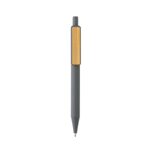 Stylo en ABS recyclé GRS avec clip en bambou 14