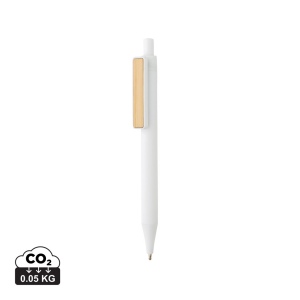 Stylo en ABS recyclé GRS avec clip en bambou 4