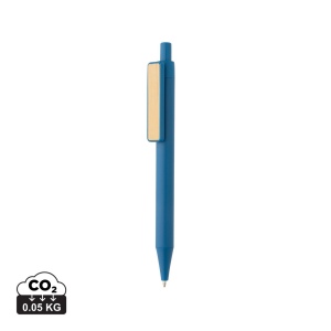 Stylo en ABS recyclé GRS avec clip en bambou 5