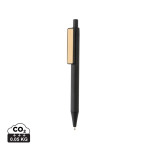 Stylo en ABS recyclé GRS avec clip en bambou 2