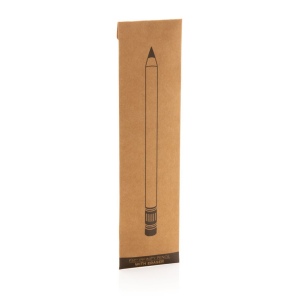 Crayon infini en bambou avec gomme 12