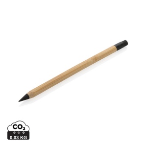 Crayon infini en bambou avec gomme 2
