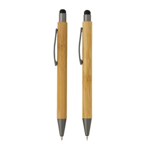 Set de stylos en bambou dans un coffret 5