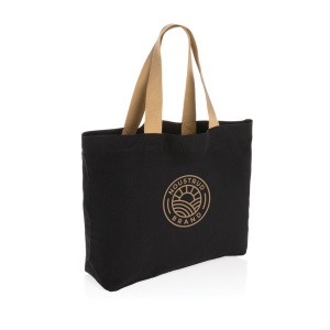 Grand sac tote en toile 240 g/m² recyclée non teintée Aware™ 17