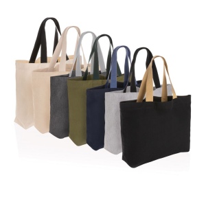 Grand sac tote en toile 240 g/m² recyclée non teintée Aware™ 18