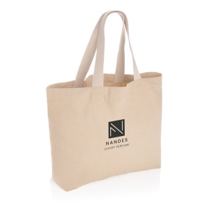 Grand sac tote en toile 240 g/m² recyclée non teintée Aware™ 34