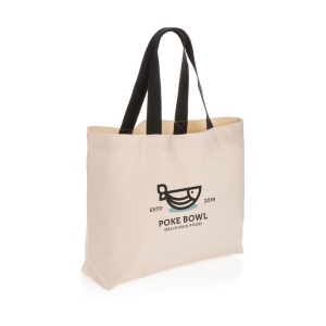 Grand sac tote en toile 240 g/m² recyclée non teintée Aware™ 10