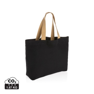 Grand sac tote en toile 240 g/m² recyclée non teintée Aware™ 3