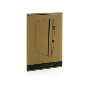 Set avec carnet et crayon infini en bambou 12