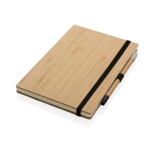 Set avec carnet et crayon infini en bambou 4