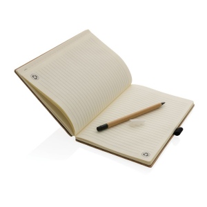 Set avec carnet et crayon infini en bambou 5