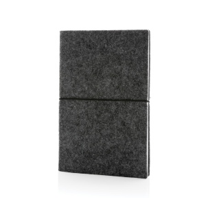 Cahier A5 à couverture souple en feutre recyclé certifié GRS 4