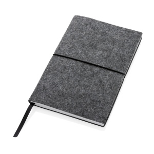 Cahier A5 à couverture souple en feutre recyclé certifié GRS 5