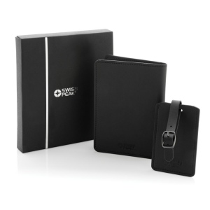 Set de voyage en PU recyclé GRS Swiss Peak 9