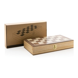 Jeu d'échecs pliable en bois 12